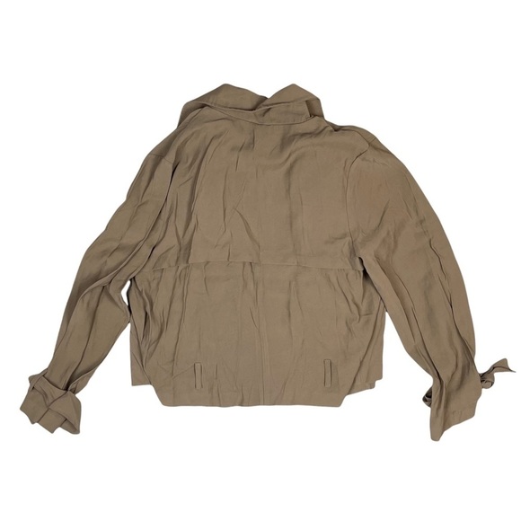 Sugarlips Jacket Coat Women's Size Large Tan Open Front Trench NO‎ BELT NWT - Picture 2 of 7